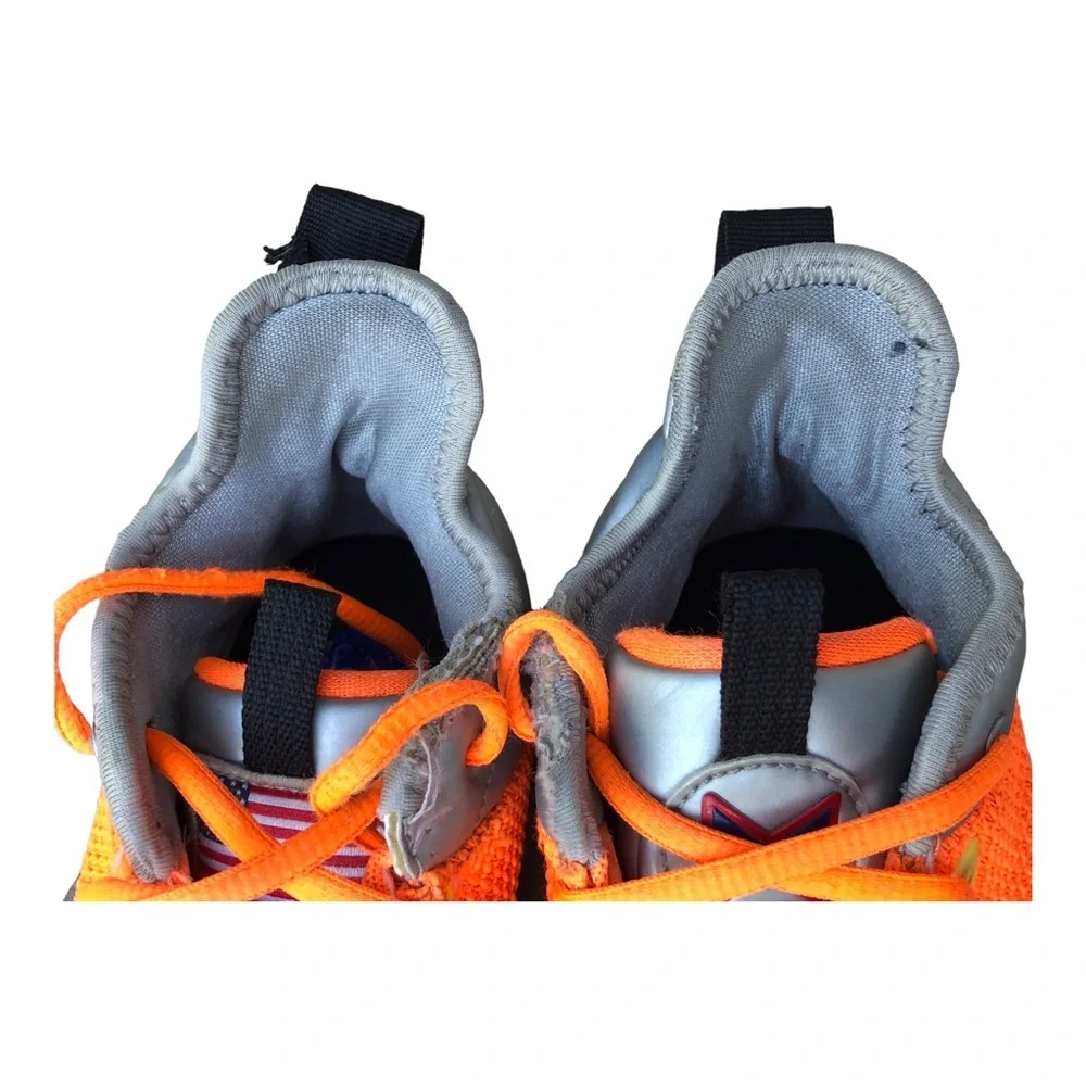 Nike PG Paul George 3 NASA GS Black Orange Basketball Shoes Sz‎ 6.5 Y CI8…